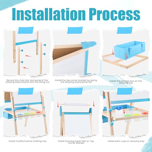 50% Off Wooden Easel for Kids – Creative Art Toy - Image 6