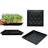 Sturdy Growing Tray: made of high quality new thickened material with a strong load-bearing capacity that will last year after year. Standard 1010 Nursery Tray: Can holds small nursery pots, or 9 3.5-inch square pots, great for use in the garden or g...