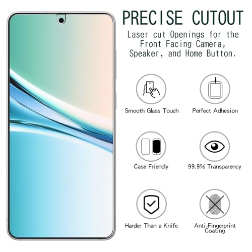 Image of KAREEN 2+2 Pack Screen Protector for Samsung Galaxy S26 Tempered Glass Film with Camera Lens Protector, Fingerprint Unlock Support, Anti Scratch, Bubble Free, Case Friendly