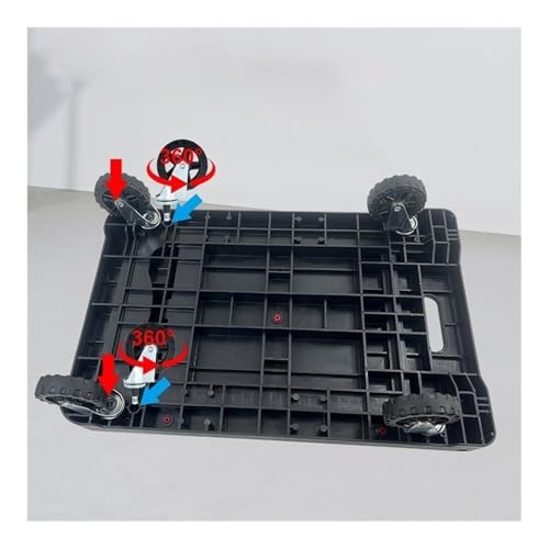 Carretilla plegable de mano con plataforma y ruedas miniatura 3