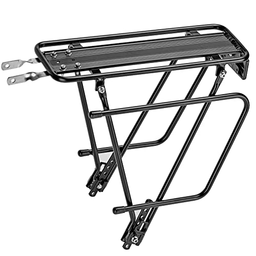 Yontuo Rear Bike Rack,Bike Cargo Rack,Bicycle Pannier Rack With Reflector And Cargo Net,Height Adjustable Fit 26”-29” And 700C Bike With Non-Disc Brake,Bcr04 #TOP7