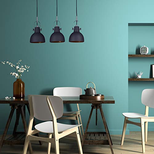 Relaxdays Lampadario KAJI a 3 Luci, da Soffitto