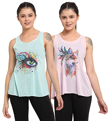 Image of Mack Jonney Regular Fit Women Tank Tops(Pack of 2-MACK632158)