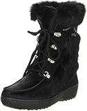  OSCAR Sport Damen Fellstiefel Snowboots schwarz, Größe:39;Farbe:Schwarz