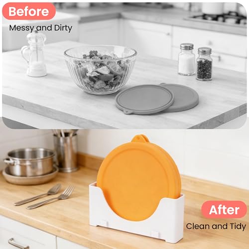 Tapas de silicona Pyrex 7401-S herméticas con soporte de orden 7
