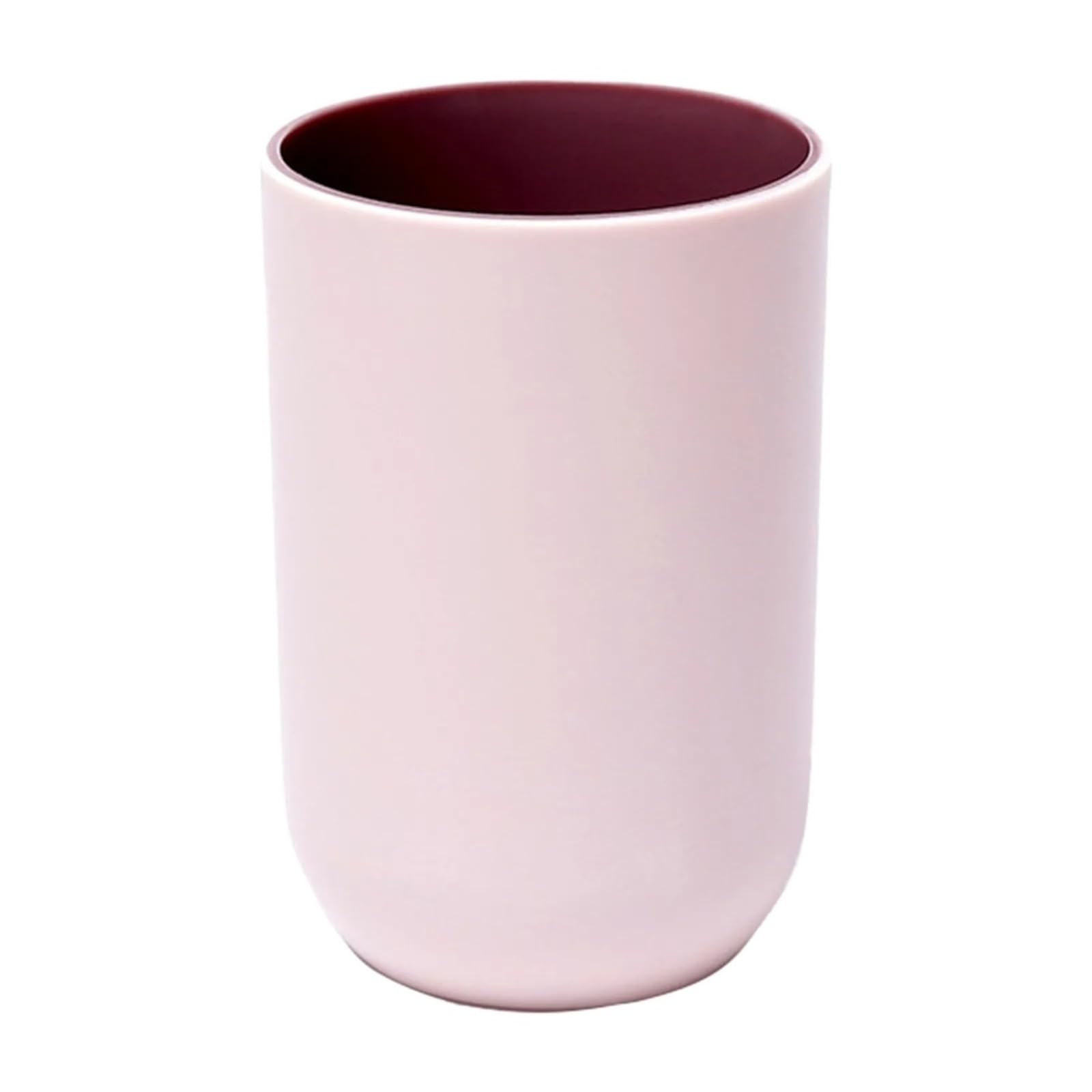 4Pcs Reusable Drinking Cup Plastic Toothbrush Cups Bathroom Floating Shelves For Travel And Camping(Pink)