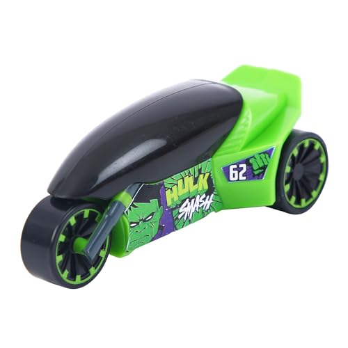Image of SKOODLE Marvel Pull-Back Rider Bike for Kids - Hulk Edition Motorcycles, Marvel Inspired Toy Bikes with Sturdy and Long-Lasting Construction, Enhances Motor Skills, Fun Vehicle Toy for Gift - Green