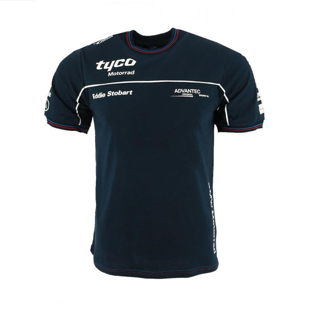 for BMW Cotton Tee Motorrad Motorsport Motorcycle Adventure TAS Racing Tyco T-Shirt Short Sleeved S-XXL