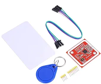 REES52 PN532 NXP NFC RFID Module V3 Kit Writer Reader Near Field Communication Module Kit I2C SPI HSU with S50 CUID White Card Key Card for Arduino Raspberry Pi Android Black Pin Header