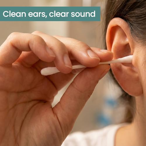 Image of Cotton Buds, Gentle Cotton Swabs for Personal Hygiene and Beauty - 200 Sticks (400 Swabs)