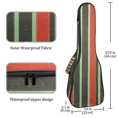 Housse pour ukulélé vintage à rayures de 10 mm d’épaisseur avec rembourrage en éponge de 53,3 cm avec sangles réglables… - Les Beatles, Paul McCartney, John Lennon, RIngo Starr, George Harrison Housse pour ukulélé vintage à rayures de 10 mm d'épaisseur avec rembourrage en éponge de 53,3 cm avec sangles réglables… – Image 5