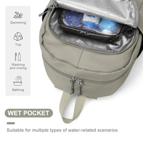 coofay Gym Backpack For Women Waterproof Backpack With Shoe Compartment Lightweight Travel Backpack Sports Backpacks Small Gym Bag