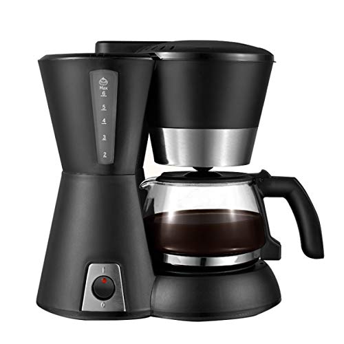 LTLWSH Filter Coffee Machine, Drip Coffee Makers with 650ML Glass Jug Detachable Filter Coffee Machine Anti-Drip Design Keep Warm 600W