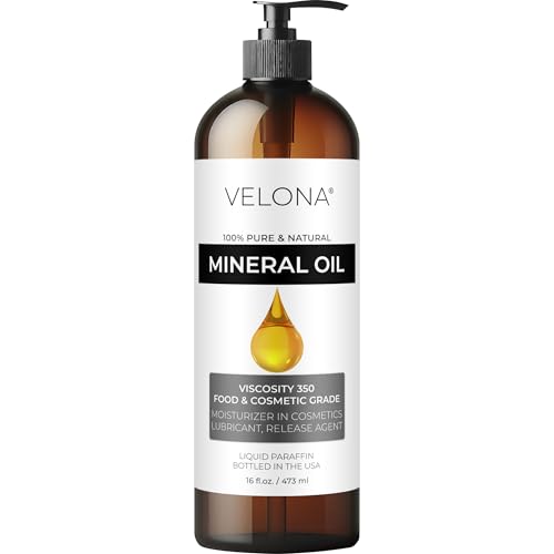 Velona Food Grade Mineral Oil 350 Viscosity Nf Usp Grade - 16 Fl Oz  For Cutt...