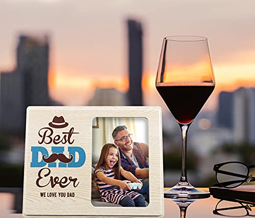Hohomark Fathers Day Picture Frame 4X6 Best Dad Ever Photo Frame For Dad From Daughter Son Father's Day Gifts For Husband From Wife #TOP1