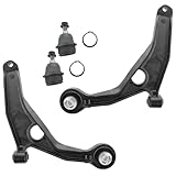 TRQ Front Left and Right Lower Control Arm with Ball Joint Set 4 Piece Compatible with 2011-2014 Chrysler 200 2007-2010 Sebring 2008-2014 Dodge Avenger 2009-2020 Journey