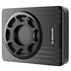 litillbuly 10 Inch 800W Car Subwoofer,Slim Under Seat Car Subwoofer Powered, High/Low Level Input, Car/Truck Car Audio Subwoofer Sub Built in Amplifier