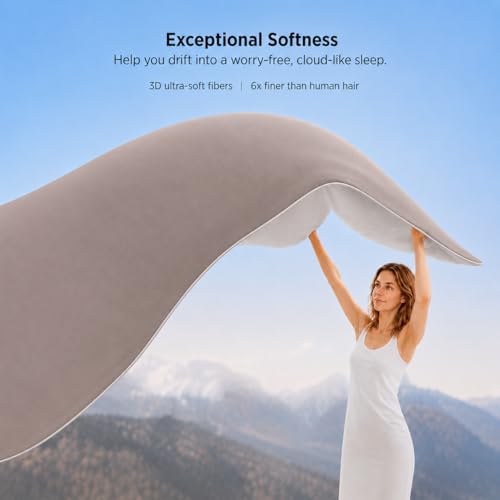 Cozorbt Double-Sided Cooling Comforter Queen Size, Ice Silk Summer Blanket, Smooth No-Stripes, No-Seam, Edge-Free Design, Breathable Lightweight Bed Cover for Hot Sleepers, All-Season Dark gray,106x90 - image 6