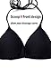 COLO Women Triangle Bikini Top Push up Padded V-Neck Lace-up Basic Swimsuit Top Black White Red