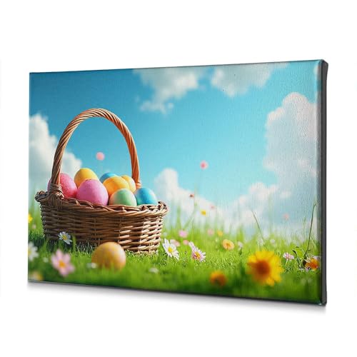 Toile rétro de Pâques 20x30cm, cadeau idéal pour déco de Pâques