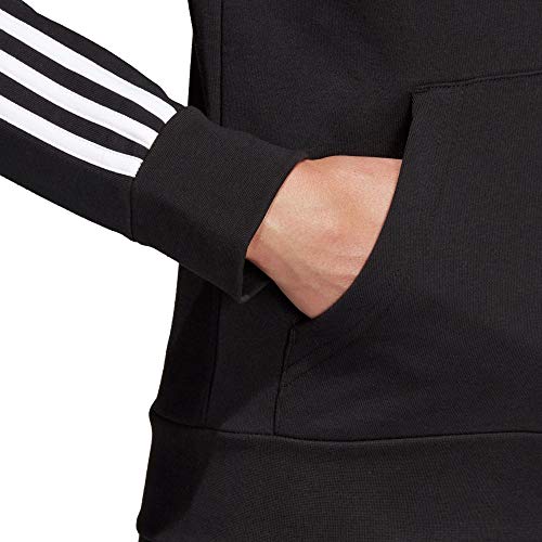 adidas Womens' Essentials 3-Stripes Full Zip Hooded Tracksuit Jacket - Image 4