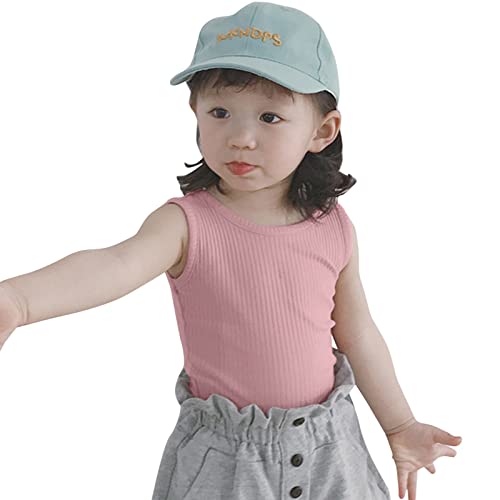 Toddler Kids Girls Dance Tank Top Racerback Crop Tank Top Sleeveless Sports Soild Ribbed Dance Girls Bra Undies2