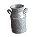HEMOTON Vintage Galvanized Vase Shabby Flower Bucket for European Style Wedding Fresh Dry Flower Iron Sheet Rústico Lata de Leche Jarra Contenedor de Hojalata para Casa de Campo Kitchen