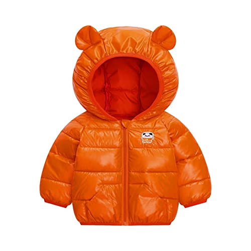 Toddler Boys Girls Winter Windproof Panda Prints Bear Ears Hooded Coat Jacket Kids Warm Rain Jacket Girls 14 to 16