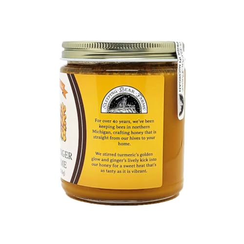 Sleeping Bear Farms Miel Cruda con Cúrcuma y Jengibre 11.5 oz miniatura 2