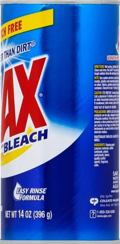 Vista 10 de Limpiador en polvo Ajax con blanqueador, 14 onzas (396 g)