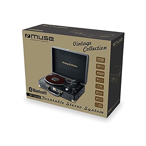 Platine Vinyle – Muse MT-103GD – stéréo Vintage Collection 33/45/78 Tours avec Enceintes intégrées – USB/SD/AUX… - Les Beatles, Paul McCartney, John Lennon, RIngo Starr, George Harrison Platine Vinyle - Muse MT-103GD - stéréo Vintage Collection 33/45/78 Tours avec Enceintes intégrées - USB/SD/AUX… – Image 4