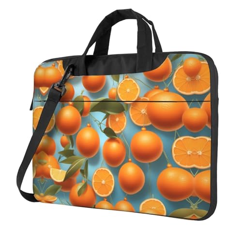 Many Delicious Oranges - Bolso bandolera multifuncional para ordenador portátil de 14.96 pulgadas de largo, maletín de hombro