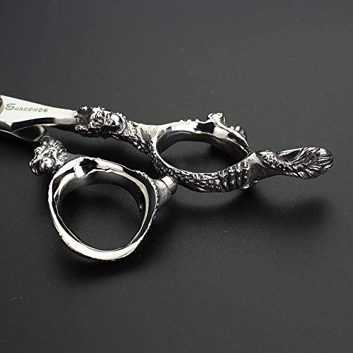 Ciseaux de coiffure professionnels en acier Japan 440C de 15,2 cm avec lames convexes - 6