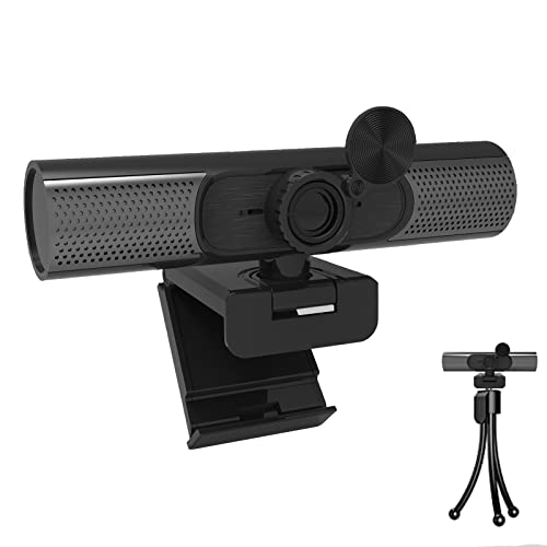 Webcam 2K double microphone pour conférence et enregistrement vidéo