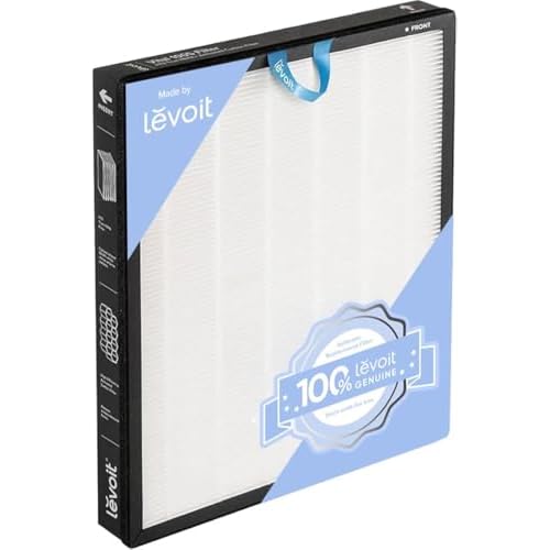 LEVOIT Vital 100S Air Purifier Replacement, Supports HEPA Sleep Mode, 3-in-1 Filter, High-Efficiency Activated Carbon Filter, Vital 100S-RF, 1 Pack, White