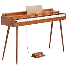 88 Key Digital Piano, Hammer-Action Full Size Weighted Keyboard, Transforms Between Desk Cover Electric Piano and Vanity, Piano Keyboard with Stand, 25Wx2 Speakers, Three Pedal