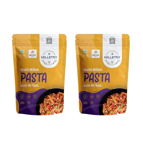 Image of Milletry | Multi Millet Pasta | No Maida | Foxtail, Little, Kodo, Pearl, Ragi & Wheat | High Fiber & Protein | Penny Pasta (175gm (Pack of 2))