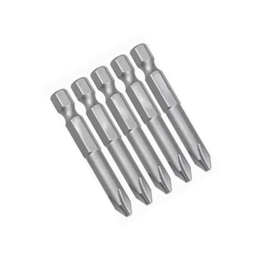 Ruxyoie 5Pcs Ph2 15Pcs Magnetic Phillips Bit Set Chrome Vanadium Steel 50Mm