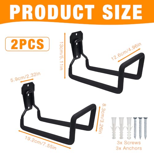 Support de tuyau d'arrosage solide avec raccords de fixation