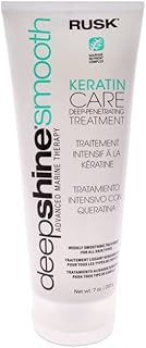 RUSK Deepshine Smooth Keratin Care Deep-Penetrating Treatment, 7 Oz, Sodium-Chloride-Free, Color-Safe, Deep Penetrating Re...