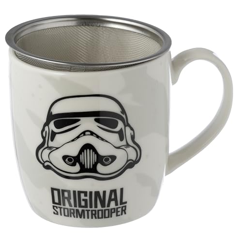Puckator The Original Stormtrooper Infuser Tea Coffee Mug Set including Lid, Funny Home Accessories - Image 2