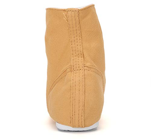 Image of Canvas Jazz Dance Boots Ballet Dancing Sneakers for Adult Men Women (8 /40，Flesh