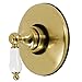 Kingston Brass KB3007PL Vintage Volume Control with Lever Handle, Brushed Brass, 5-3/8