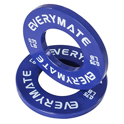 Everymate Fractional Weight Plates Set Of 8 Micro Weight Plate Pair Of 0.25Lb 0.5Lb 0.75Lb 1 Lb For Olympic Barbells For Strength Training Micro Plates Weight Plate #TOP7