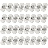 32PCS Self Adhesive Caster Wheels Stainless Steel 360 Degree Rotation Sticky Pulley Universal White Mini Swivel Wheels Small Wheels for Projects for Furniture,Storage Boxes,Cabinet,Drawer,Trash