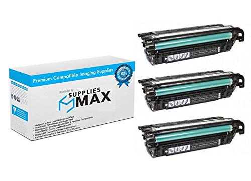 Compatible Replacement for HP Color LJ Enterprise 500 M551DN/M551N/M551XH/M570DN/M575DN GSA Black Toner Cartridge (3/PK-5500 Page Yield) (NO. 507A) (CE400AG_3PK)