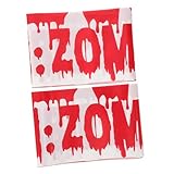 Kichvoe 2stücke Blutige Warnlinie Für Halloween Spooky Dekoration Warnbänder Für Gruselige Partys Und Für Und Effekte