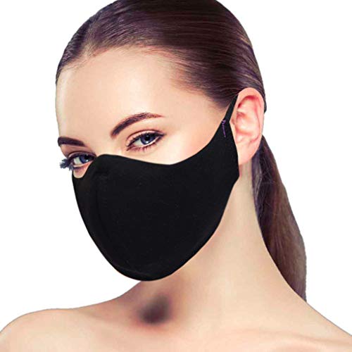 Las Orejera Running Gimnasio Entrenamiento Transpirables Contaminacion Negro 3Capas
