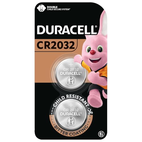 Duracell CR2032 Lithium Coin Battery, Pack of 2, Specialty Device...