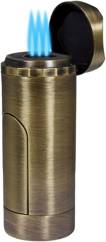 Vertigo King Triple Torch Lighter (Brass)